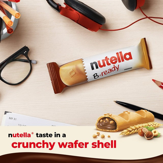Nutella B-ready chocolate wafer bar 132g, imported from the UK
