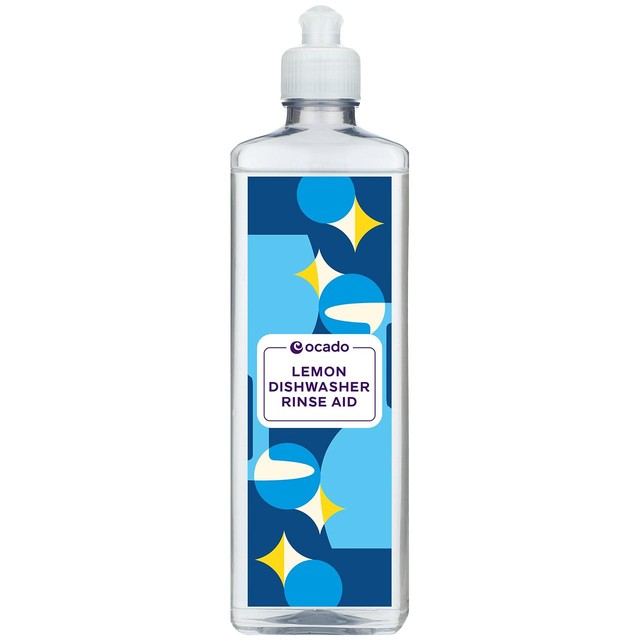 Ocado Lemon Dishwasher Rinse Aid 500ml, imported from the UK