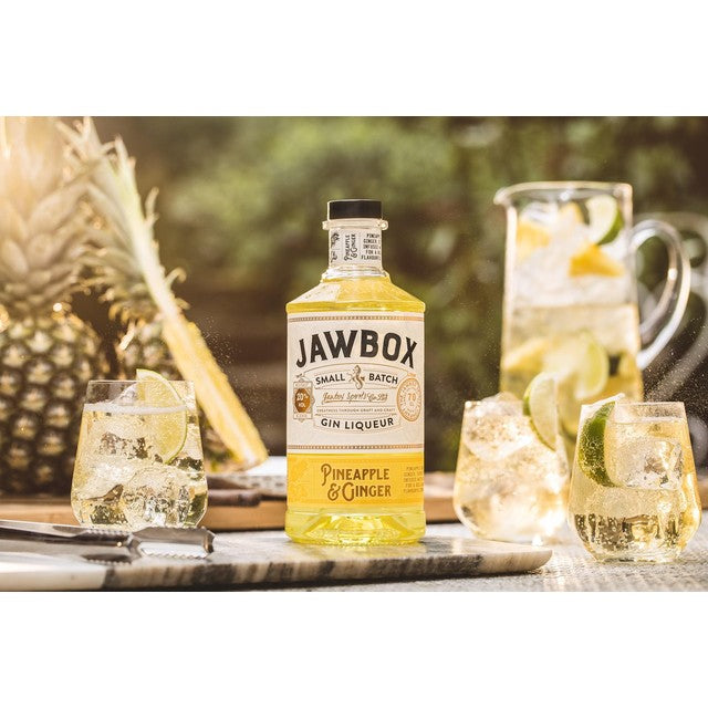 Jawbox pineapple and ginger gin liqueur 70cl, UK version