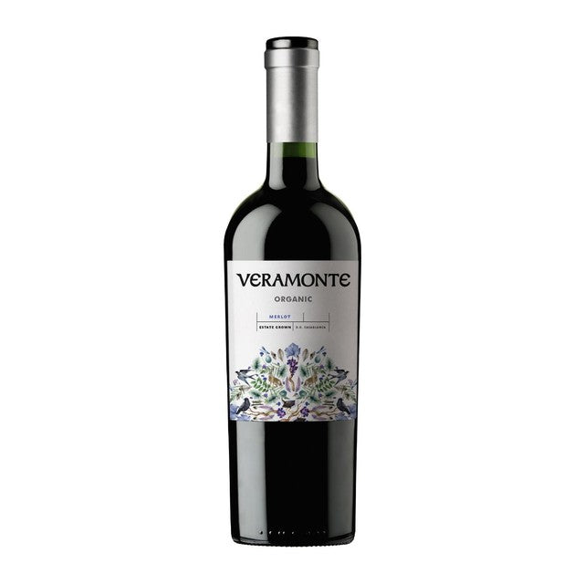 Veramonte Organic Merlot wine bottle 75cl (British brand)
