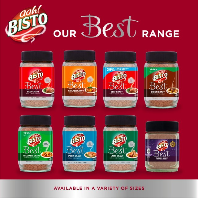 Bisto Best reduced salt beef gravy granules 230g - British product