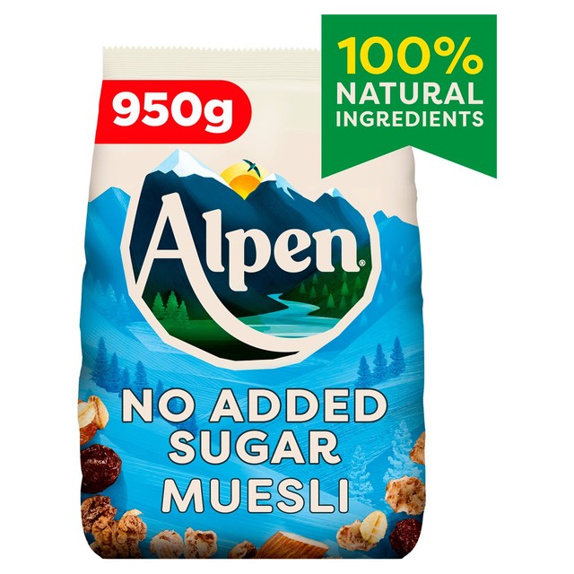 Alpen muesli no added sugar 950g - British product