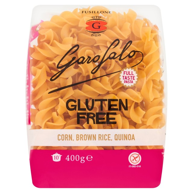Garofalo gluten free Fusilloni pasta 400g, UK version