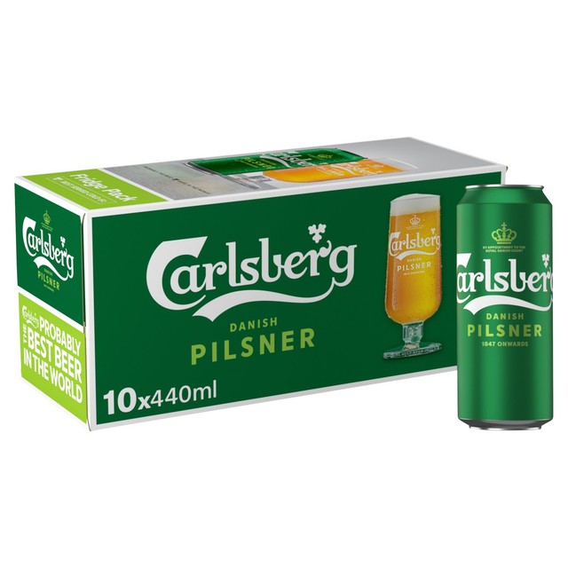 Carlsberg Pilsner Danish Lager Cans 10x440ml - British product