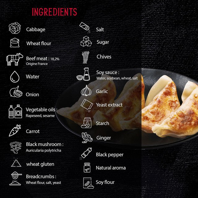 Ajinomoto beef gyoza 400g - British product