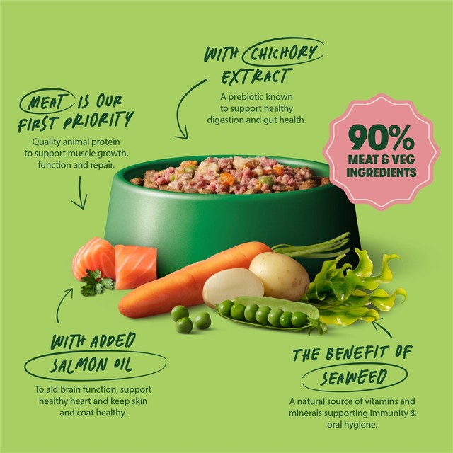 Harringtons wet dog food salmon & potato 400g, UK version