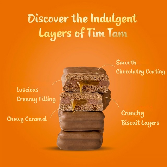 Tim Tam chewy caramel biscuit bars 175g (British brand)