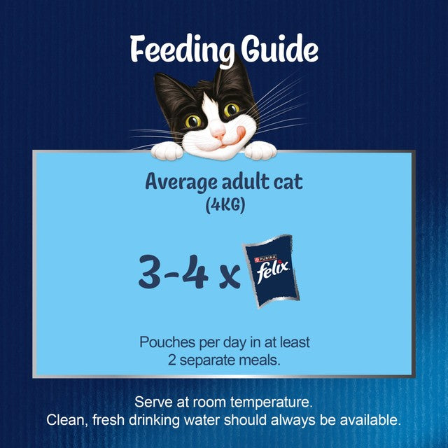 Felix Ocean Feasts in Jelly wet cat food 12 x 85g - British product