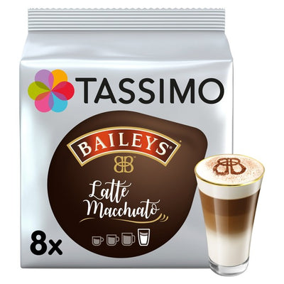 Tassimo Baileys Latte Macchiato Coffee Pods 8 Pack