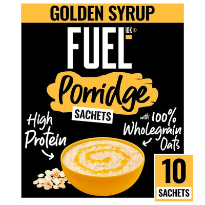 FUEL10K Golden Syrup Protein Porridge Sachets 10 x 36g