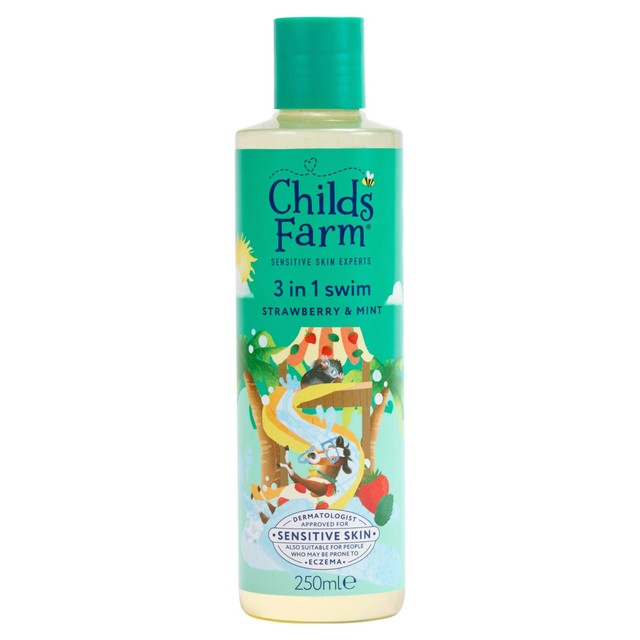 Childs Farm strawberry mint 3-in-1 body wash 250ml - British product