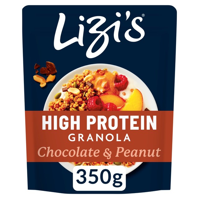 Lizi's Chocolate & Peanut High Protein Granola 350g, UK version