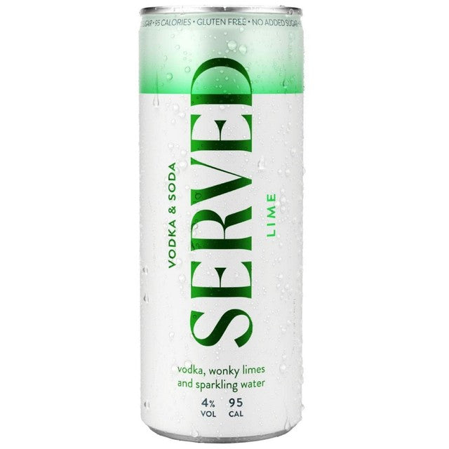 Served Lime Hard Seltzer 250ml (British brand)