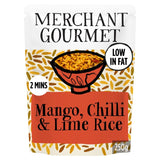 Merchant Gourmet Mango Chilli Lime Microwave Rice 250g, imported from the UK