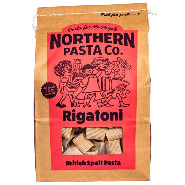 Northern Pasta rigatoni pasta 450g, imported from the UK