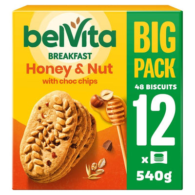 Belvita Honning og Nøtter Stor Pakke Frokostkjeks