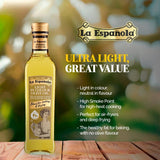 La Espanola light in colour olive oil 750ml, UK version