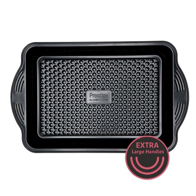 Prestige Aerolift Carbon Steel Medium Deep Baking Tray 41 x 25cm, imported from the UK