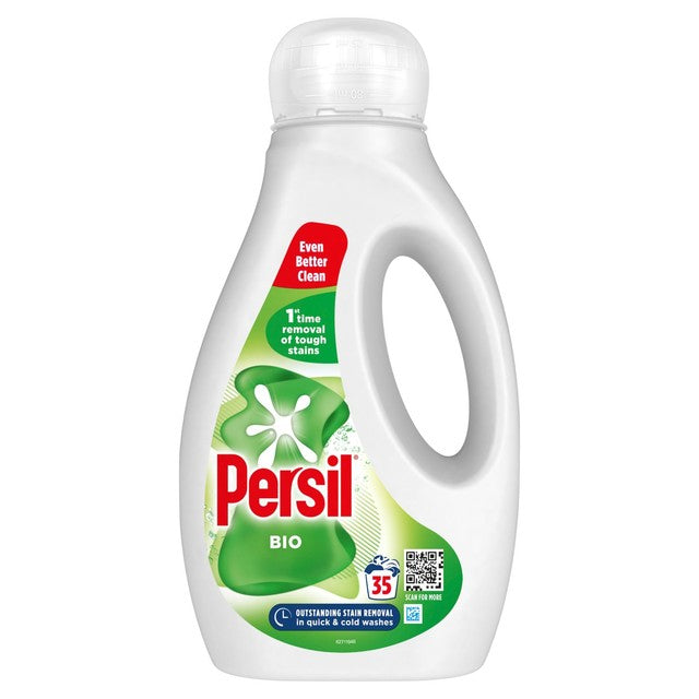 Persil Bio liquid laundry detergent 945ml, imported from the UK