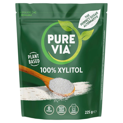 Pure Via 100% Xylitol Plant Based Sugar Alternative 225g