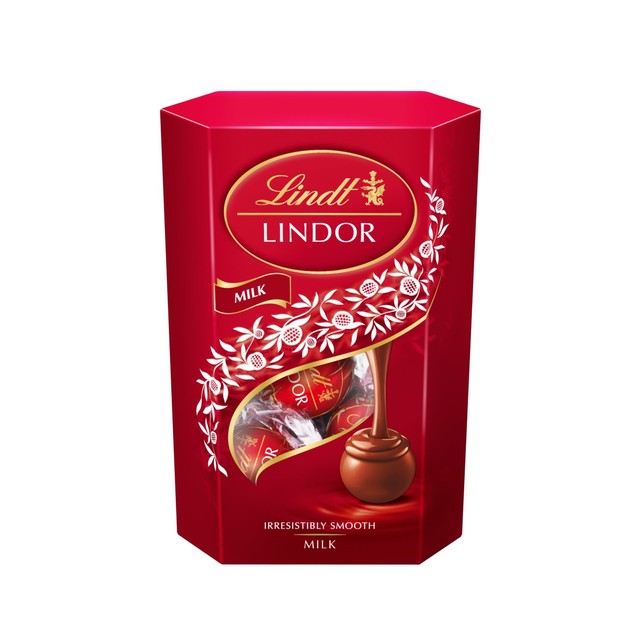 Lindt milk chocolate truffles 137g box, UK version