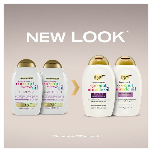 OGX Extra Coconut Oil Shampoo 385ml, imported from the UK