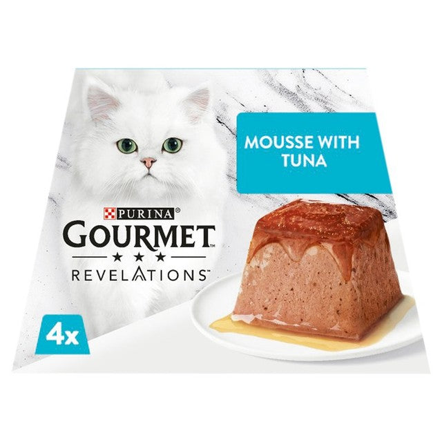 Gourmet Tuna Mousse wet cat food 4 x 57g, UK version