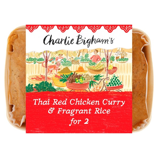 Charlie Bigham's Thai Red Chicken Curry & Fragrant Rice ready meal 835g - British product