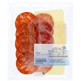 M&S Gouda cheese chorizo salami sandwich selection, imported from the UK