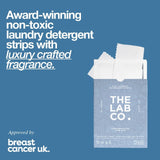 The Lab Co. soothing laundry detergent strips 64 pack (British brand)