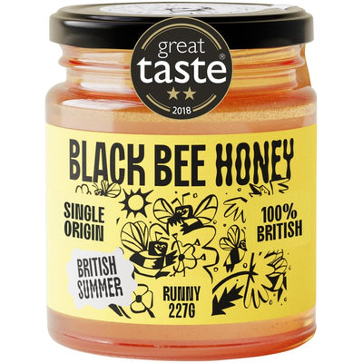 Black Bee British Summer Runny Wildflower Honey 227g