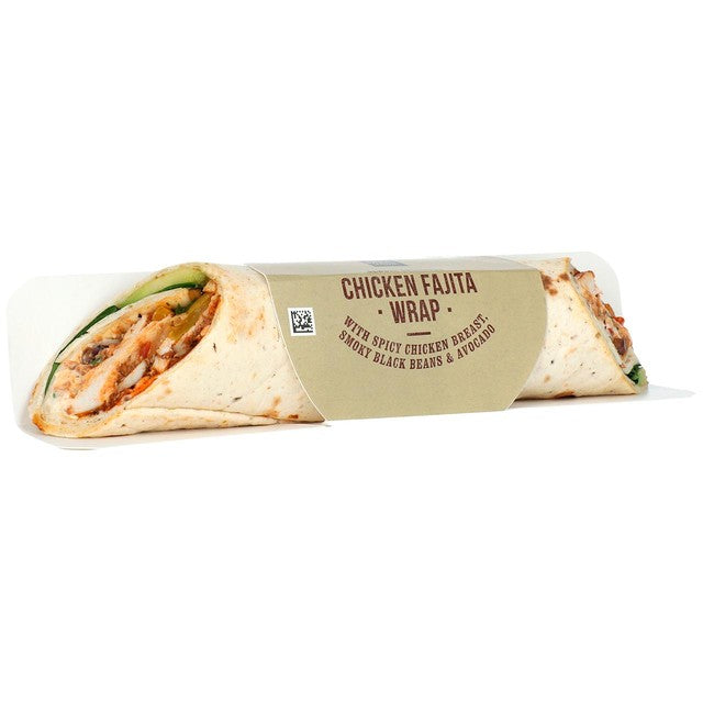 M&S chicken fajita wrap, imported from the UK
