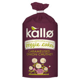 Kallo vegan lentil cakes caramelised onion 122g, UK version