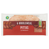 Sainsburys Wholemeal Pittas x6