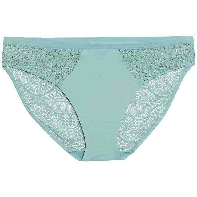 M&S High Leg Knickers Teal Size 8, imported from the UK