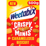 Weetabix Crispy Minis Caramelised Biscuit cereal 500g (British brand)