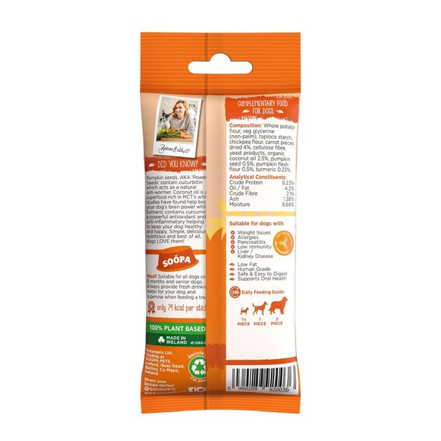 Soopa Pumpkin & Carrot Dental Sticks Dog Treats