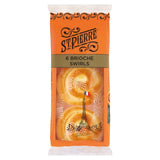 St Pierre vanilla custard brioche swirls 6 pack (British brand)