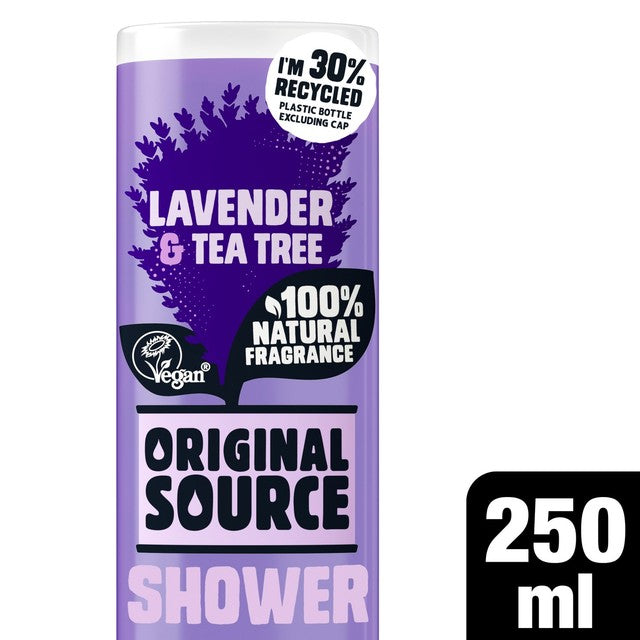 Original Source lavender and tea tree shower gel 250ml, imported from the UK