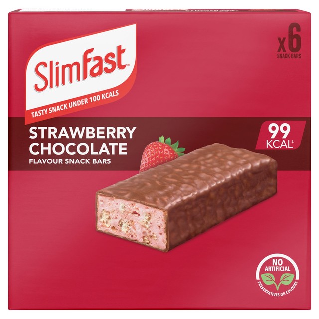 SlimFast strawberry chocolate snack bar 150g (British brand)