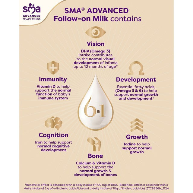 SMA Advanced 2 follow-on milk powder 800g (British brand)