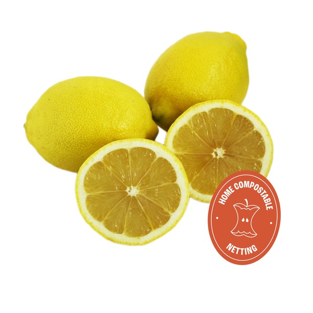 Wholegood organic unwaxed lemons 3 per pack (British brand)