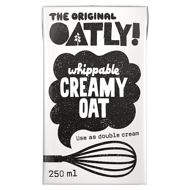 Oatly plant-based whippable cream 250ml, imported from the UK