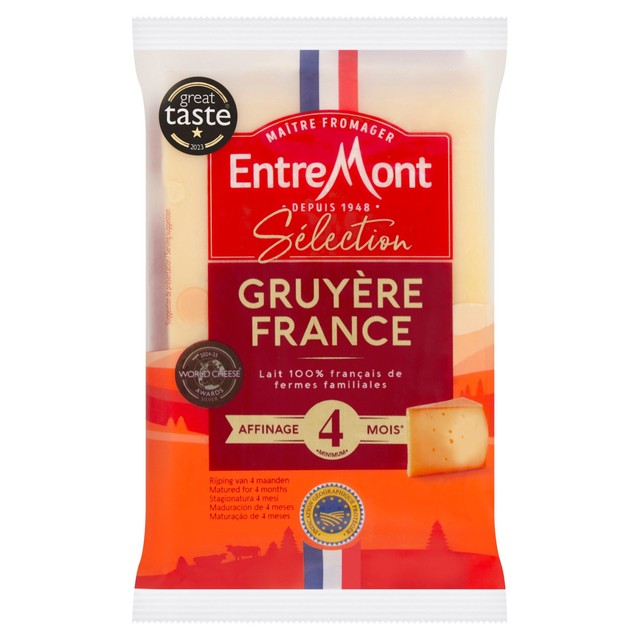Entremont Gruyere hard cheese 200g - British product
