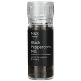 M&S whole black peppercorns mill 50g - British product