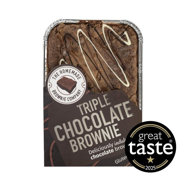 Homemade Brownie Co. triple chocolate brownie traybake 340g, UK version