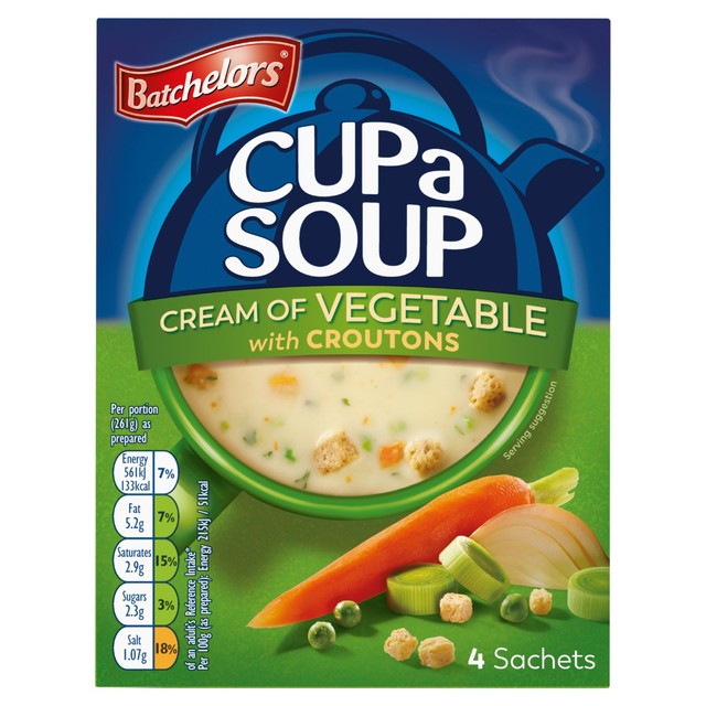 Batchelors Cream of Vegetable instant soup 122g - British product