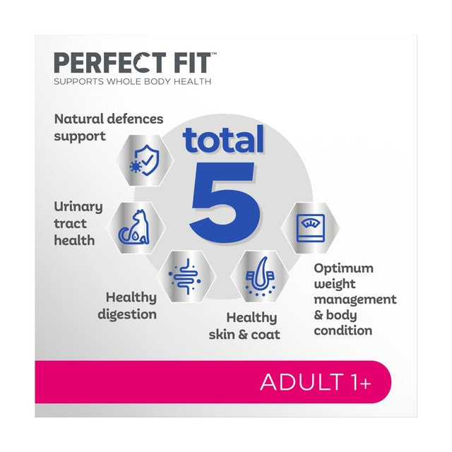Perfect Fit dry cat food Salmon 2.8kg, imported from the UK