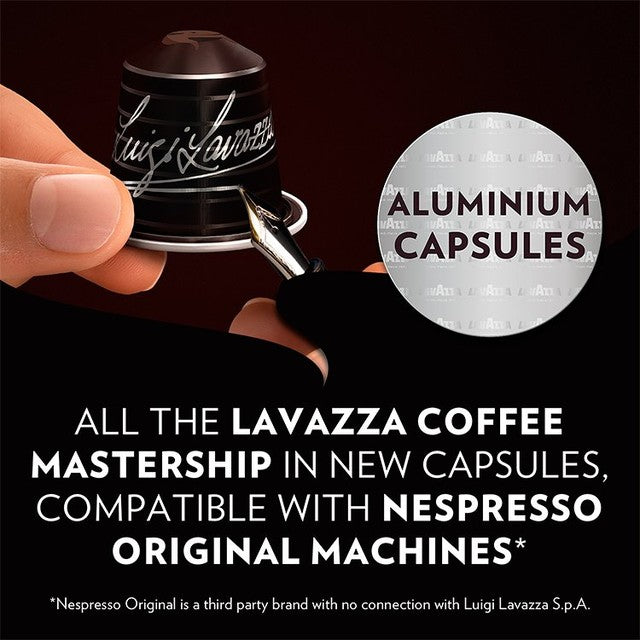 Lavazza decaf aluminium Nespresso compatible coffee capsules 10 capsules, UK version