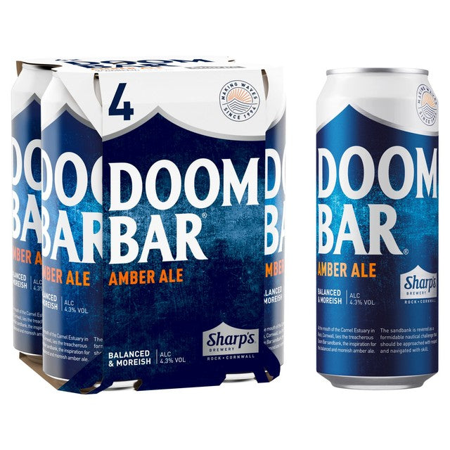 Sharp's Doom Bar Exceptional Amber Ale 4 x 500ml (British brand)